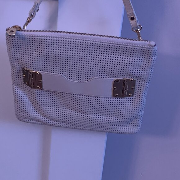 New Hayden Harnett Cream Leather Crossbody Bag - Picture 5 of 5